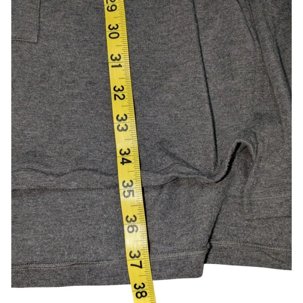 Eileen Fisher Womens Charcoal Gray Open Front Cardigan Pockets XL Relaxed Fit Li - Picture 6 of 11